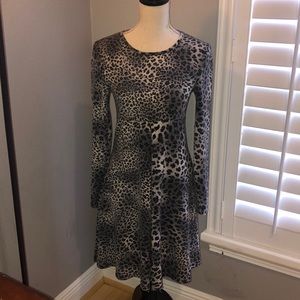 Beautiful Pink Tartan leopard designed dress